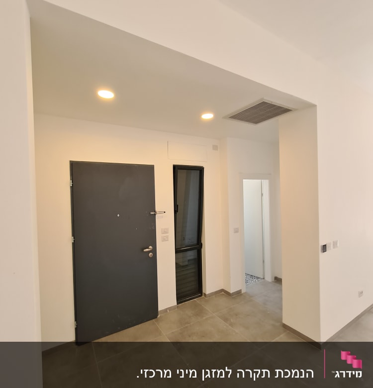 הנמכת תקרה למזגן מיני מרכזי.